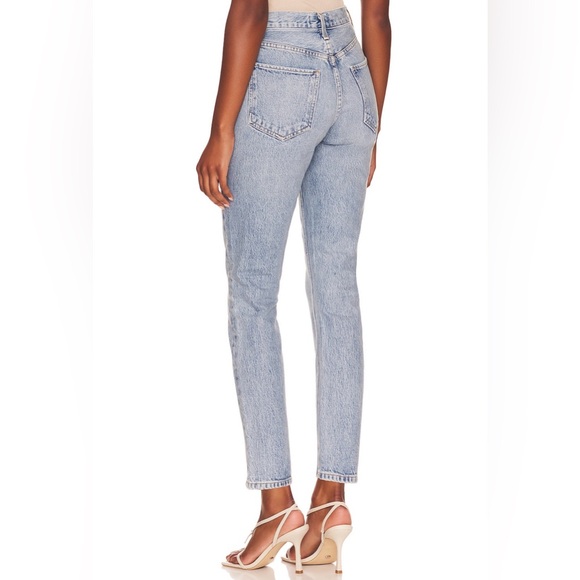 AGOLDE Riley High Rise Straight Crop Jeans in Color Renewal - Picture 2 of 8